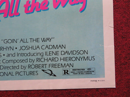 GOIN' ALL THE WAY FOLDED US ONE SHEET POSTER DAN WALDMAN DEBORAH VAN RHYN 1981