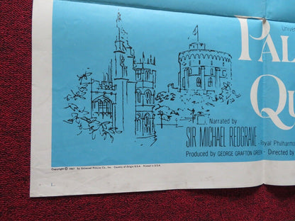 PALACES OF A QUEEN FOLDED US ONE SHEET POSTER MICHAEL REDGRAVE 1967