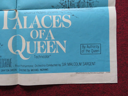 PALACES OF A QUEEN FOLDED US ONE SHEET POSTER MICHAEL REDGRAVE 1967