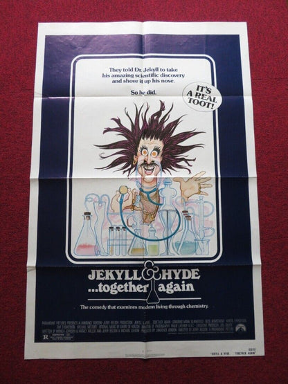 JEKYLL & HYDE ... TOGETHER AGAIN FOLDED US ONE SHEET POSTER MARK BANKFIELD 1982