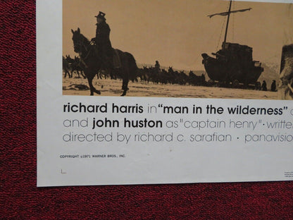 MAN IN THE WILDERNESS FOLDED US ONE SHEET POSTER RICHARD HARRIS 1971