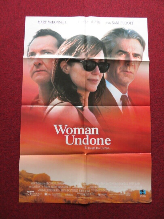 WOMAN UNDONE FOLDED US ONE SHEET POSTER MARY MCDONNELL RANDY QUAID 1996