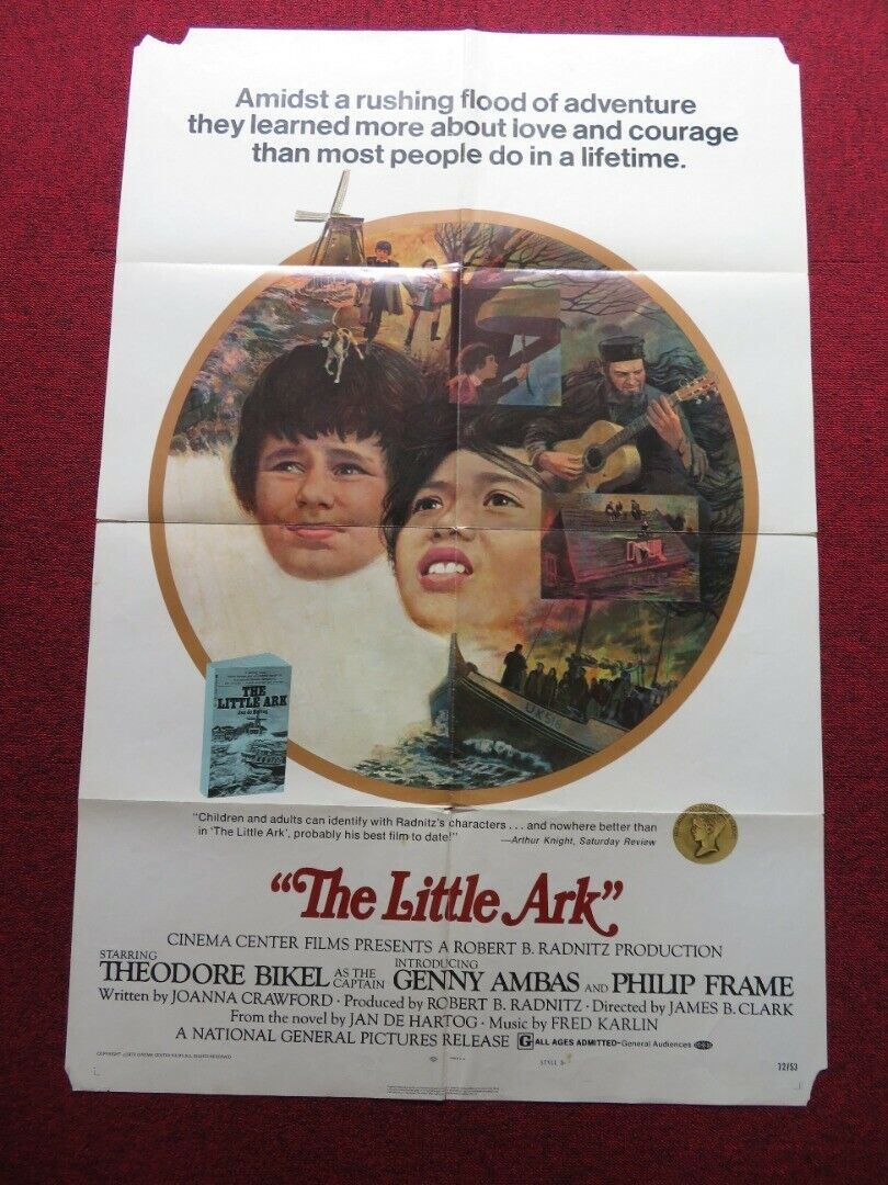 THE LITTLE ARK  STYLE B FOLDED US ONE SHEET POSTER THEODORE BIKEL G. AMBAS 1972