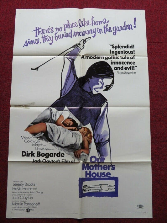 OUR MOTHER'S HOUSE FOLDED US ONE SHEET POSTER DIRK BOGARDE JACK CLAYTON 1967