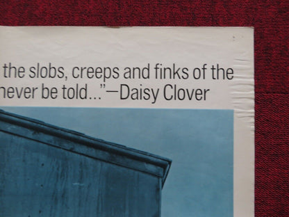 INSIDE DAISY CLOVER FOLDED US ONE SHEET POSTER NATALIE WOOD CHRIS. PLUMMER 1966