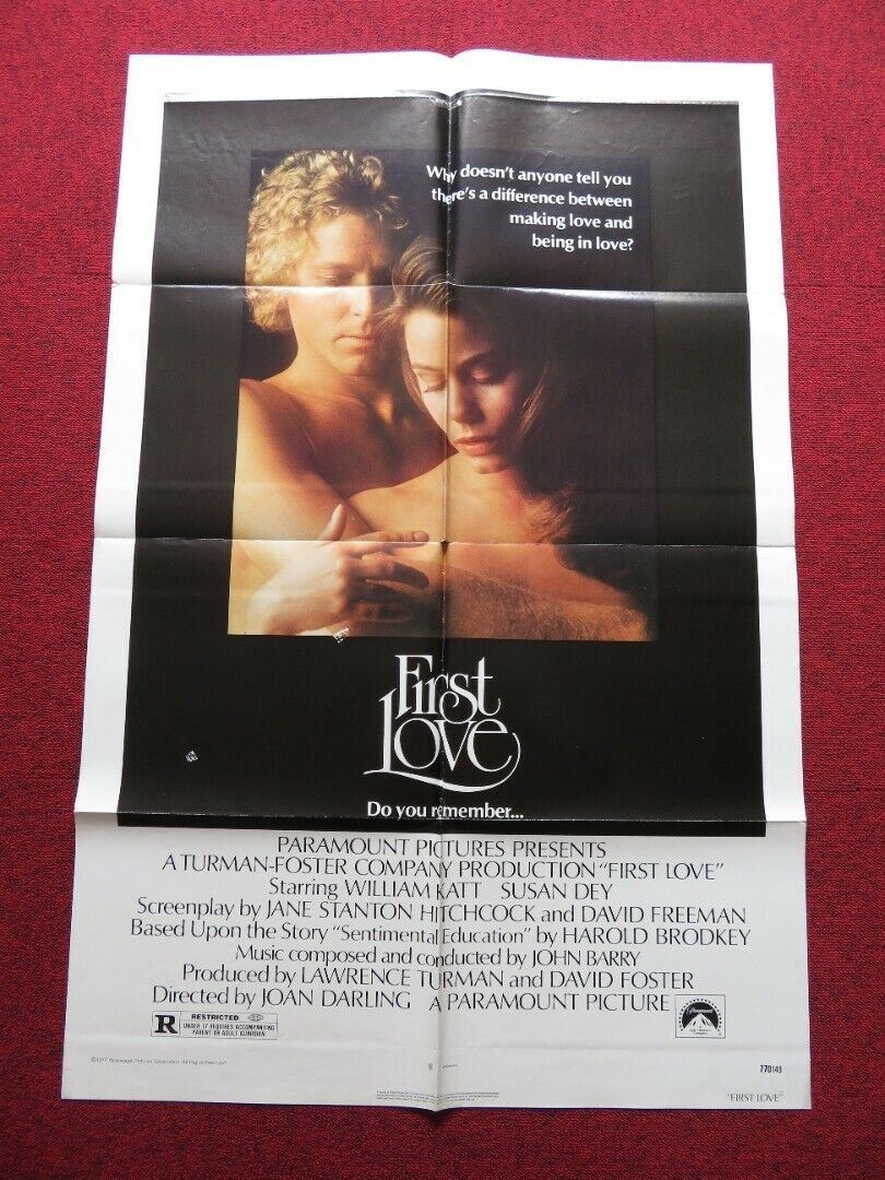 FIRST LOVE FOLDED US ONE SHEET POSTER WILLIAM KATT SUSAN DEY 1977