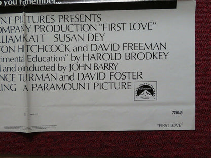 FIRST LOVE FOLDED US ONE SHEET POSTER WILLIAM KATT SUSAN DEY 1977