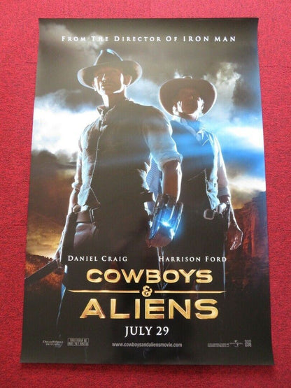 COWBOYS & ALIENS US ONE SHEET ROLLED POSTER DANIEL CRAIG HARRISON FORD 2011