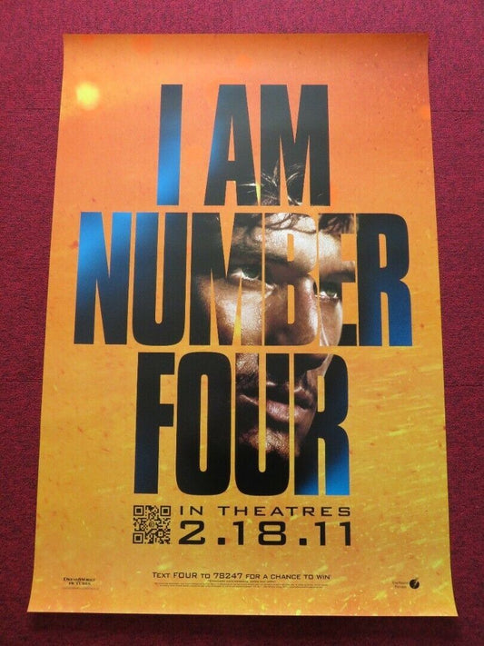 I AM NUMBER 4 US ONE SHEET ROLLED POSTER ALEX PETTYFER MICHAEL BAY 2011