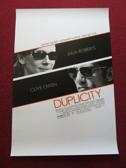 DUPLICITY US ONE SHEET ROLLED POSTER JULIA ROBERTS CLIVE OWEN 2009