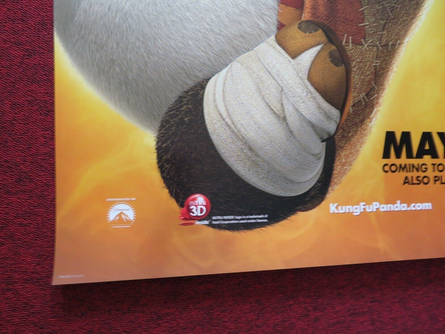 KUNG FU PANDA 2 US ONE SHEET ROLLED POSTER JACK BLACK 2011