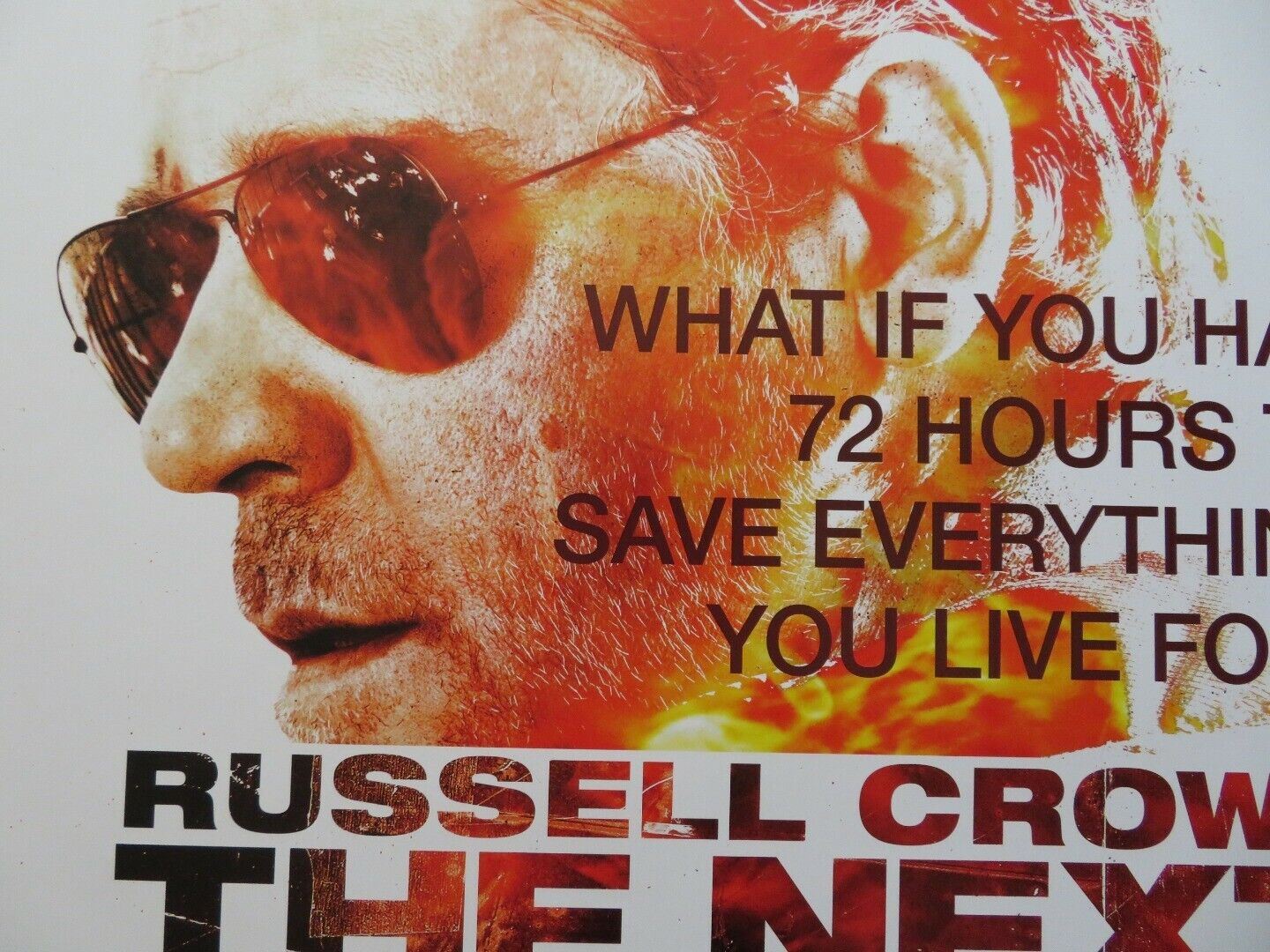 THE NEXT THREE DAYS US ONE SHEET ROLLED POSTER RUSSELL CROWE 2010