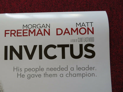 INVICTUS US ONE SHEET ROLLED POSTER MATT DAMON MORGAN FREEMAN 2009