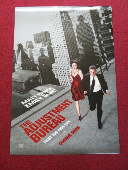 THE ADJUSTMENT BUREAU US ONE SHEET ROLLED POSTER MATT DAMON EMILY BLUNT 2011