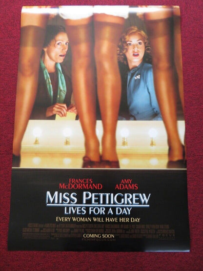 MISS PETTIGREW LIVES FOR A DAY US ONE SHEET ROLLED POSTER FRANCES MCDORMAND 2008