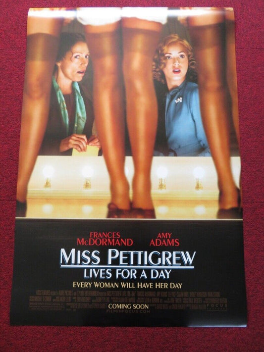 MISS PETTIGREW LIVES FOR A DAY US ONE SHEET ROLLED POSTER FRANCES MCDORMAND 2008