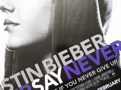 JUSTIN BIEBER NEVER SAY NEVER -B US ONE SHEET ROLLED POSTER 2011