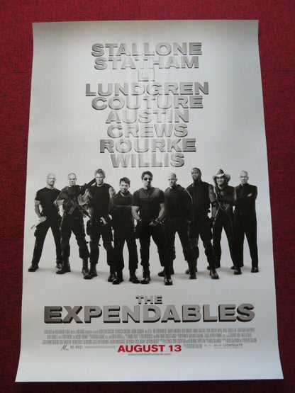 THE EXPENDABLES US ONE SHEET ROLLED POSTER STALLONE STATHAM LI WILLIS 2010