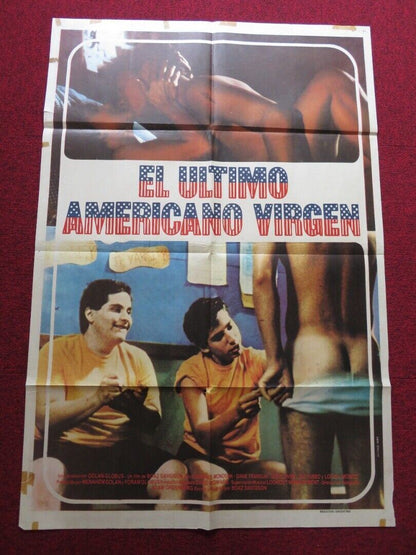 THE LAST AMERICAN VIRGIN FOLDED ARGENTINA ONE SHEET POSTER LAWRENCE MONOSON 1982