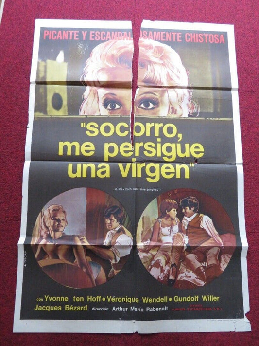 HOW TO PLAY THE SEDUCTION GAME FOLDED ARGENTINA ONE SHEET POSTER GUNDOLF WILLER