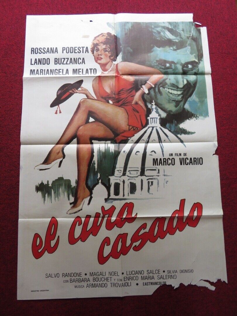 INTIMACY FOLDED ARGENTINA ONE SHEET POSTER ROSSANA PODESTA LANDO BUZZANCA 1970