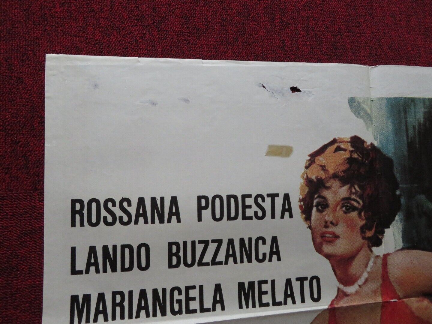 INTIMACY FOLDED ARGENTINA ONE SHEET POSTER ROSSANA PODESTA LANDO BUZZANCA 1970