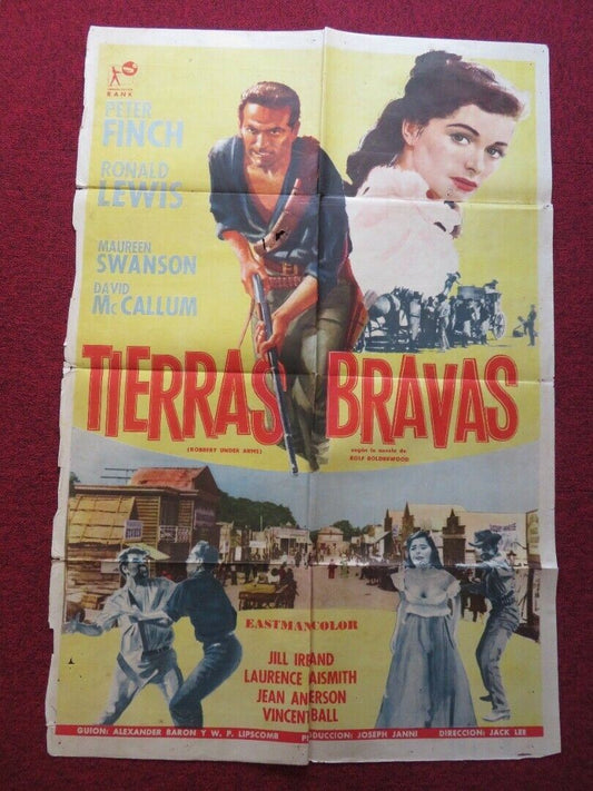 ROBBERY UNDER ARMS FOLDED ARGENTINA ONE SHEET POSTER PETER FINCH RONALD LEWIS