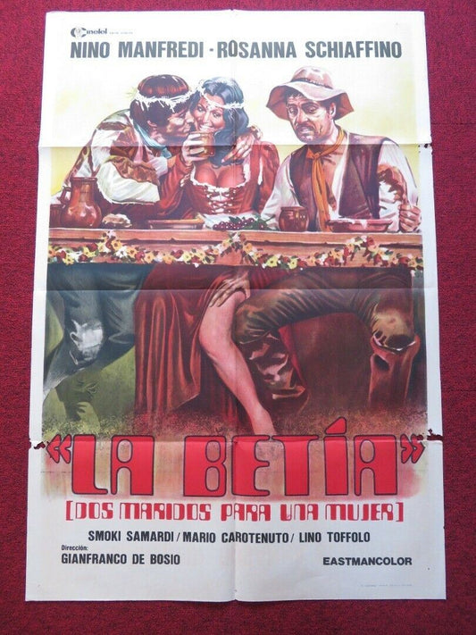 IN LOVE, EVERY PLEASURE HAS IT'S PAIN FOLDED ARGENTINA ONE SHEET POSTER 1971