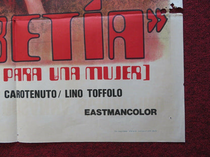 IN LOVE, EVERY PLEASURE HAS IT'S PAIN FOLDED ARGENTINA ONE SHEET POSTER 1971