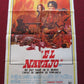 NAVAJO JOE FOLDED ARGENTINA ONE SHEET POSTER BURT REYNOLDS ALDO SANBELL 1966