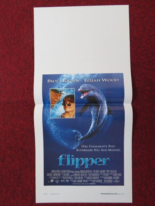 FLIPPER   ITALIAN LOCANDINA (27.5"x13") POSTER PAUL HOGAN ELIJAH WOOD 1996