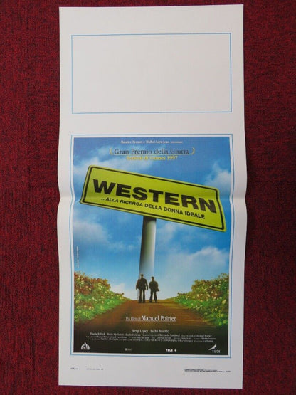 WESTERN  ITALIAN LOCANDINA (27.5"x13") POSTER SERGI LOPEZ SACHA BOURDO 1997