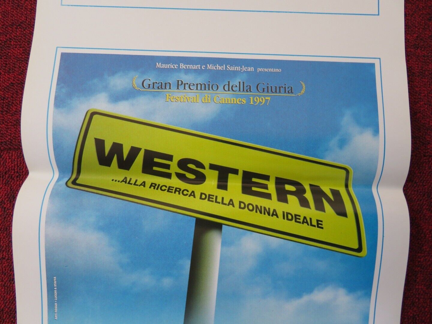 WESTERN  ITALIAN LOCANDINA (27.5"x13") POSTER SERGI LOPEZ SACHA BOURDO 1997