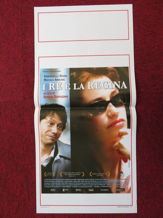 KINGS & QUEEN  ITALIAN LOCANDINA (27.5"x13") POSTER EMMANUELLE DEVOS 2006