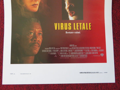 OUTBREAK  ITALIAN LOCANDINA (27.5"x13") POSTER MORGAN FREEMAN DUSTIN HOFFMAN '95