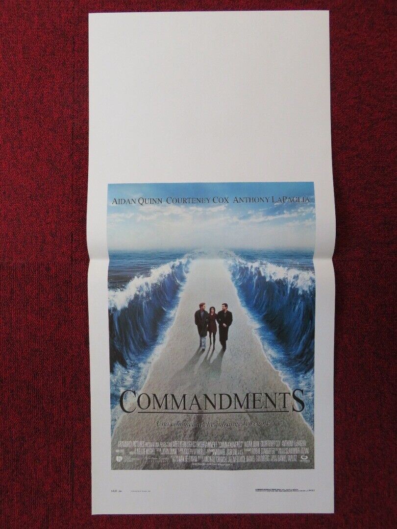 COMMANDMENTS  ITALIAN LOCANDINA (27.5"x13") POSTER  COURTNEY COX 1998