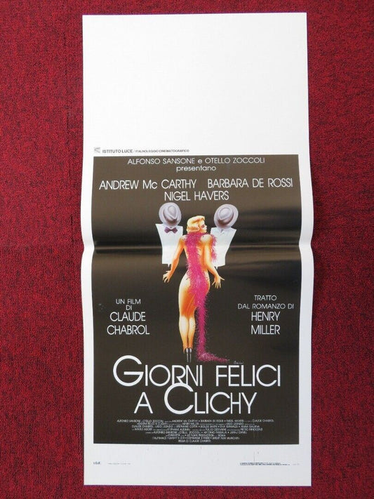 QUIET DAYS IN CLICHY  ITALIAN LOCANDINA (27.5"x13") POSTER BARBARA DE ROSSI 1991