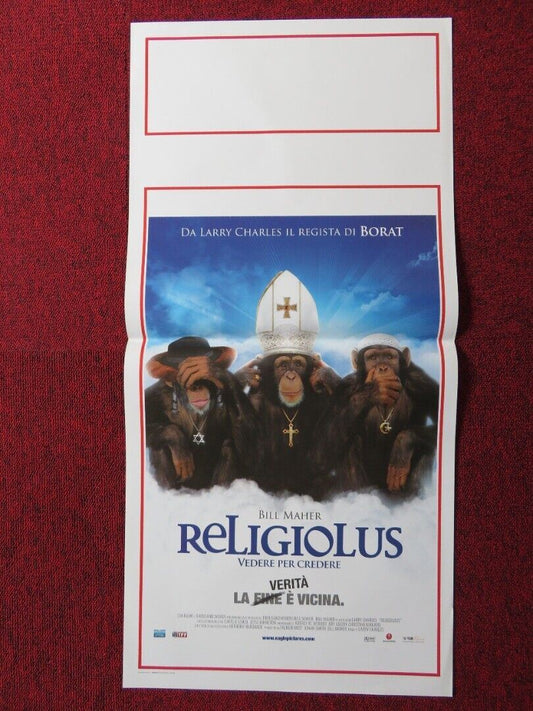 RELIGULOUS  ITALIAN LOCANDINA (27.5"x13") POSTER BILL MAHER TAL BACHMAN 2008