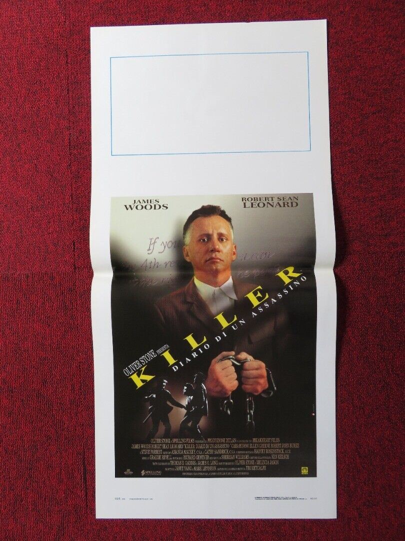 KILLER: A JOURNAL OF MURDER ITALIAN LOCANDINA (27.5"x13") POSTER JAMES WOOD '96