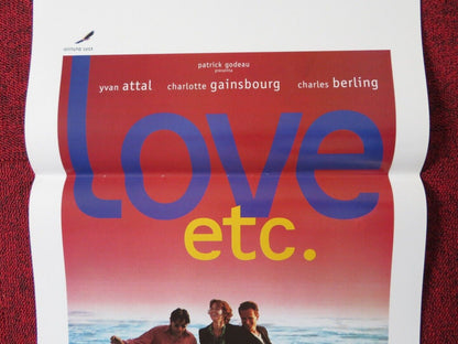 LOVE ETC.  ITALIAN LOCANDINA (27.5"x13") POSTER CHARLOTTE GAINSBOURG 1997