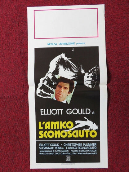 THE SILENT PARTNER  ITALIAN LOCANDINA (27.5"x13") POSTER ELLIOTT GOULD 1978