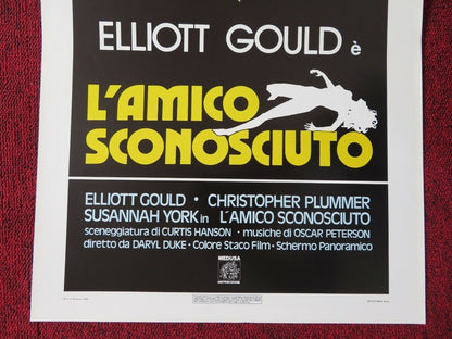 THE SILENT PARTNER  ITALIAN LOCANDINA (27.5"x13") POSTER ELLIOTT GOULD 1978