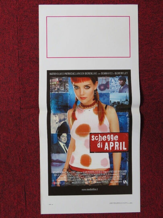 PIECES OF APRIL ITALIAN LOCANDINA (27.5"x13") POSTER KATIE HOLMES 2003