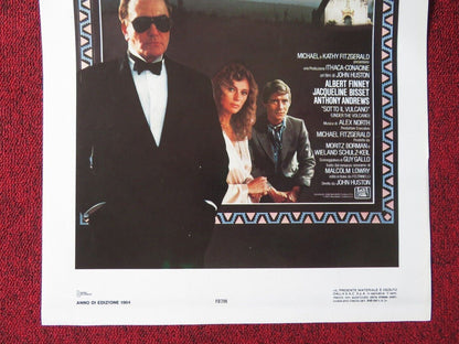 UNDER THE VOLCANO ITALIAN LOCANDINA (27.5"x13") POSTER ALBERT FINNEY 1984