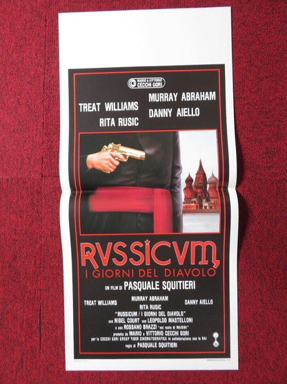 THE THIRD SOLUTION  ITALIAN LOCANDINA (27.5"x13") POSTER TREAT WILLIAMS 1988