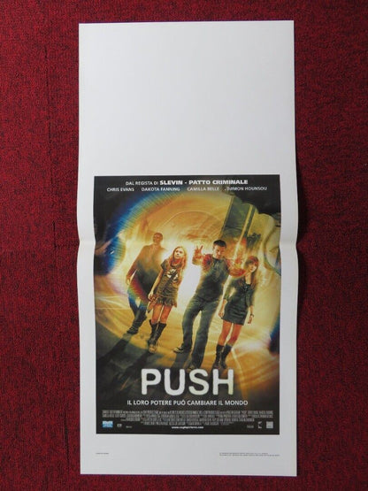 PUSH  ITALIAN LOCANDINA (27.5"x13") POSTER CHRIS EVANS DAKOTA FANNING 2009