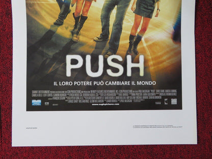 PUSH  ITALIAN LOCANDINA (27.5"x13") POSTER CHRIS EVANS DAKOTA FANNING 2009