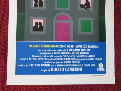 NOTTATACCIA  ITALIAN LOCANDINA (27.5"x13") POSTER MASSIMO WERTMULLER 1992