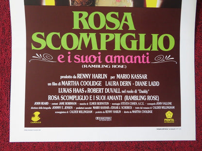 RAMBLING ROSE  ITALIAN LOCANDINA (27.5"x13") POSTER LAUREN DERN R DUVALL 1992