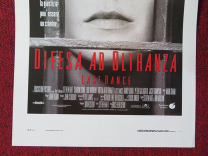 LAST DANCE ITALIAN LOCANDINA (27.5"x13") POSTER SHARON STONE ROB MORROW 1996